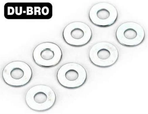 DU-BRO Washers 2mm Flat Washers (8 pcs per package) / DUB2107