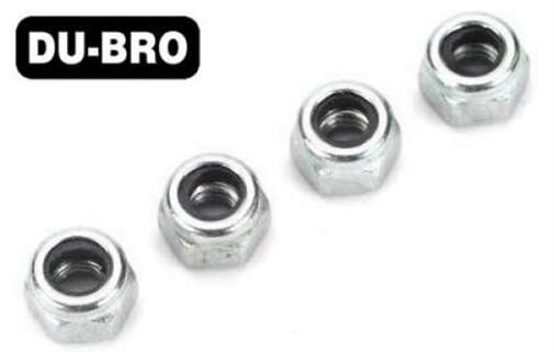 DU-BRO Nuts 4mm Nylon Insert Lock Nuts (4 pcs per package) / DUB2102