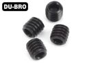 DU-BRO Grub Screws 3mm x 5 Socket Set Screws (4 pcs per package) / DUB2169