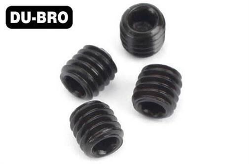 DU-BRO Grub Screws 4mm x 4 Socket Set Screws (4 pcs per package) / DUB2170