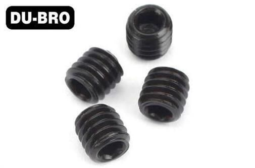 DU-BRO Grub Screws 4mm x 6 Socket Set Screws (4 pcs per package) / DUB2171