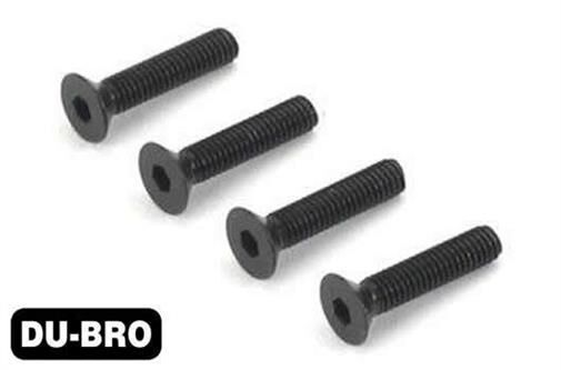 DU-BRO Screws 3.0mm x 8 Flat-Head Socket Screws (4 pcs per package) / DUB2286
