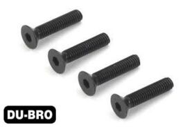 DU-BRO Screws 3.0mm x 8 Flat-Head Socket Screws (4 pcs...