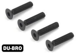 DU-BRO Screws 3.0mm x 14 Flat-Head Socket Screws (4 pcs...