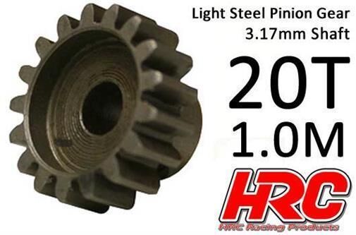 HRC Racing Motorritzel 1.0M / 3.17mm Achse Stahl Leicht 20Z / HRC71020S