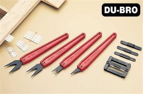 DU-BRO Werkzeug Scharnier Schlitz Set um Scharniere in Holz zu führen (1 Set) / DUB660