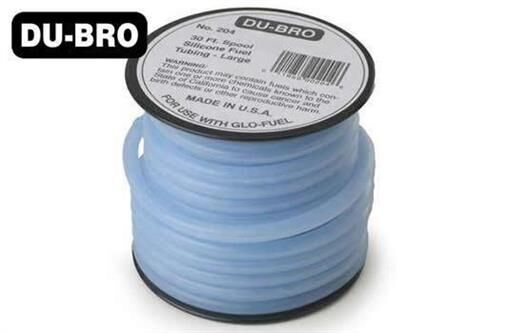 DU-BRO Nitroschlauch Silikon X-Large Fluß 7.2 x 4mm 7.6m (25 ft) blau / DUB897
