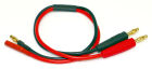 HRC Racing Ladekabel 4mm Bullet zu 4mm (m) Minus / 4mm (w) plus Stecker 300mm Gold / HRC9103G