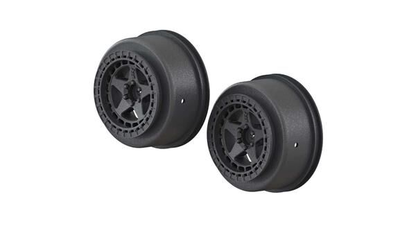 Arrma Ersatzteil AR510096 SC 2.2/3.0 Wheel 14mm Hex Black (2) / ARAC9461