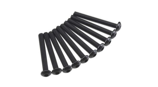 Axial Ersatzteil AXA120 Hex Socket Button Head M3x25mm Black (10) / AXIC0012