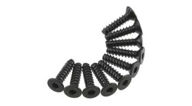 Axial Hex Socket Tap Flat Head M3x12mm schwarz (10) /...