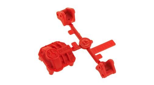 Axial Ersatzteil AX31384 AR44 Differential Cover/Link Mounts Red / AXIC3384