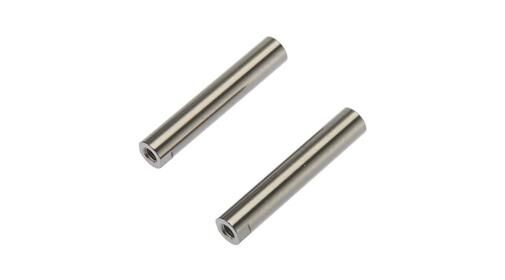 Axial Ersatzteil AX30517 Threaded Aluminum Pipe 6x33mm Grey (2) / AXIC3517