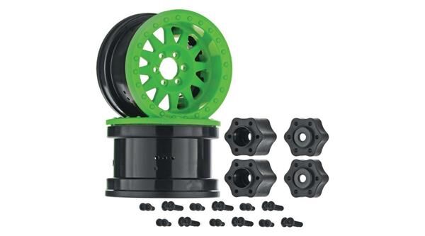 Axial Ersatzteil AX31363 2.2 Method Beadlock Wheel IFD Green (2) / AXIC8077
