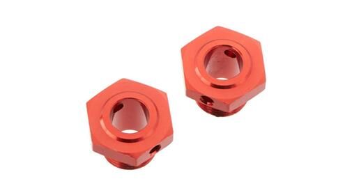 Arrma Ersatzteil AR310447 Wheel Hex Aluminum 17mm/13.6mm Red (2) / ARAC9413