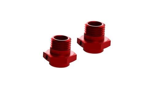 Arrma Ersatzteil AR310484 Wheel Hex Alumn 17mm/16.5mm Red (2) / ARAC9416