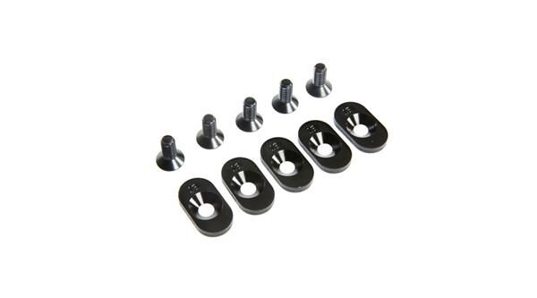 LOSI Ersatzteil EngineMntInsert&Screws, BLK, 18T(5) 5ive-T 2.0 / LOS252099