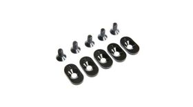 Losi Engine Mount Insert und Screws 18T, schwarz (5):...