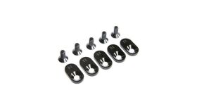 Losi Engine Mount Insert und Screws 22T, schwarz (5):...