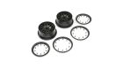 LOSI Ersatzteil Wheel & Beadlock Set, Black (2) 5ive-T 2.0 / LOS45025