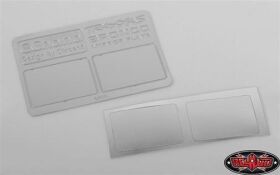 RC4WD Mirror Decals for Traxxas TRX-4 79 Bronco Ranger...