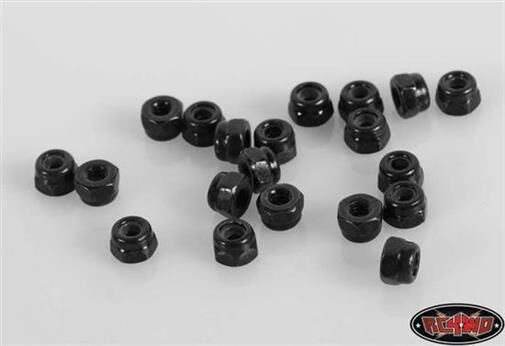 RC4WD Nylock Nuts M2 (Black) / RC4ZS0906