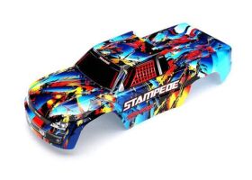 TRAXXAS Karo Stampede Rock n Roll (lackiert mit Decals) /...