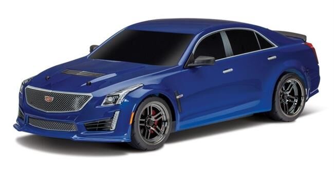 TRAXXAS Karo, CADILLAC CTS-V, blau lackiert inkl. Decals / TRX8391A