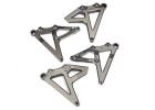 TRAXXAS Shock-Halter hinten l&r (satin schwarz chrome-plated) / TRX8538X