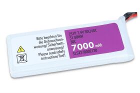 SLS Lipo Akku XTRON 7000mAh 2S1P 7,4V 30C/60C /...