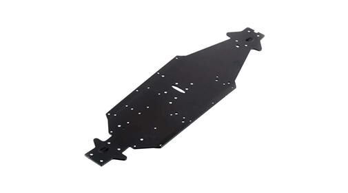 Arrma Ersatzteil AR320197 Chassis Aluminum LWB Silver/Blue Kraton / ARAC3740