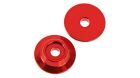 ARRMA Heckflügel Aluminium Button rot (Paar) / ARAC9690