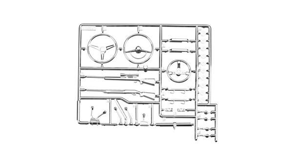 Axial Ersatzteil AX80047 Interior Detail Parts Tree Chrome / AXIC0047