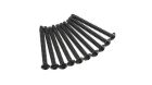 Axial Ersatzteil AXA441 Hex Tap Button Head M3x30mm Black (10) / AXIC0125