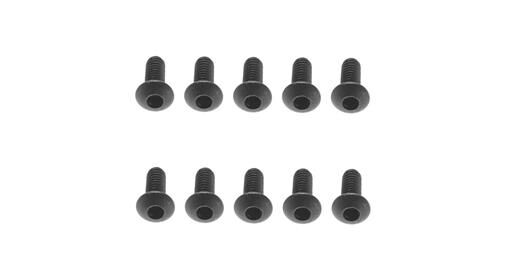 Axial Ersatzteil AX31280 M2.6x6mm Hex Socket Button Black (10) / AXIC1280