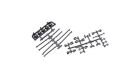 Axial Ersatzteil AX80085 Univ Mount 5 Bucket Light Bar Black / AXIC8085