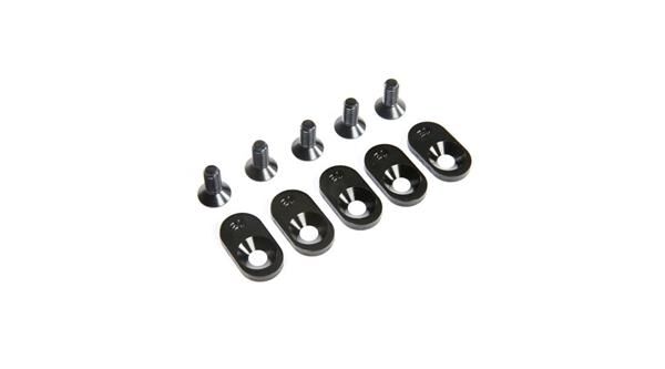 LOSI Ersatzteil EngineMntInsert&Screws, BLK, 21T(5) 5ive-T 2.0 / LOS252105