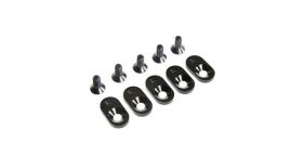 Losi Engine Mount Insert und Screws 21T, schwarz (5):...