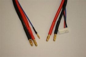 HSPEED Ladekabel 4mm Goldkontakt 40cm mit XH / HSPC001