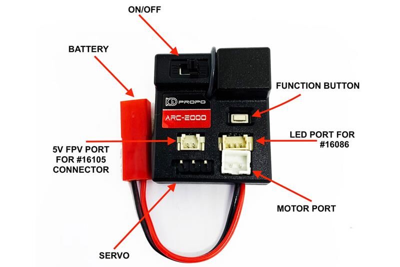 Carisma MSA-1E KD-PROPO ARR2000 2.4GHZ RX/ESC / CA-16047