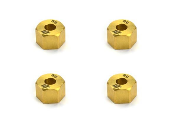 Carisma RC SCA-1E Brass Weight Wheel Hex Set 4pcs / CA-16083