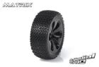 Medial Pro Racing Reifen und Felgen verklebt Matrix M4 Super Soft Schwarze Felgen Vorder SLASH 2WD / MP-6175-M4