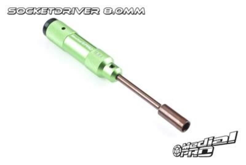 Medial Pro XP Werkzeug Gehärtete Klinge Alu. Griff Muttern 8.0mm / MPT-06180