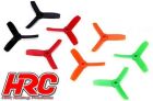 HRC Racing FPV Racing Propeller 3-blades Nylon Fiber 3030 Type ID M5 / 7mm Hub 1x CW + 1x CCW Black / HRC34Y3030K