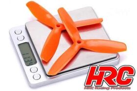 HRC Racing FPV Racing Propeller 3-blades Nylon Fiber 5050 Type ID M5 / 7mm Hub 1x CW + 1x CCW Black / HRC34Y5050K