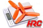 HRC Racing FPV Racing Propeller 3-blades Nylon Fiber 5050 Type ID M5 / 7mm Hub 1x CW + 1x CCW Black / HRC34Y5050K