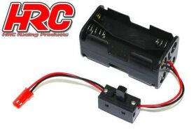 HRC Racing Batteriehalterung AA 4 Zellen Square mit BEC...