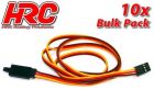 HRC Racing Servo Verlängerungs Kabel mit Clip Männchen/Weibchen JR typ 80cm Länge BULK 10 Stk. / HRC9246CLB