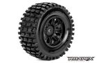 Roapex Reifen 1/10 Short Course montiert Schwarz Felgen 12mm Hex Tracker (2 Stk.) / RXR1002-B