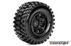 Roapex Reifen 1/10 Short Course montiert Schwarz Felgen 12mm Hex Rhythm (2 Stk.) / RXR1003-B
